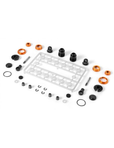 ULP ALU SHOCK ABSORBER SET ORANGE (2U)