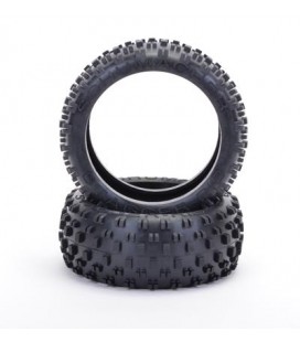 STAGGER RIB 1/8 TYRE - YELLOW (PR) (2U)