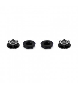 ALU 1/8 WHEEL NUT CLOSED LIGHT BLACK (4)