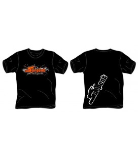 T-SHIRT SERPENT SPLASH BLACK (L)