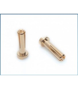 LRP 4MM GOLD WORKS TEAM CONNECTORS (10U)