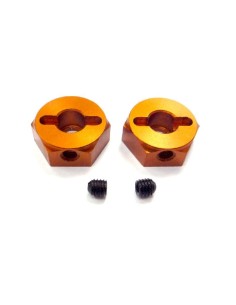 WHEEL HEXAGON ALU 0MM ORANGE (2U)