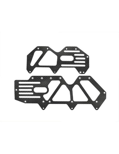 BATTERY PLATE LOW L+R CARBON 988E (2)