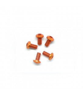 ALU SCREW ALLEN ROUND HEAD M3x6 ORANGE 