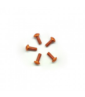 ALU SCREW ALLEN ROUND HEAD M3x8 ORANGE 