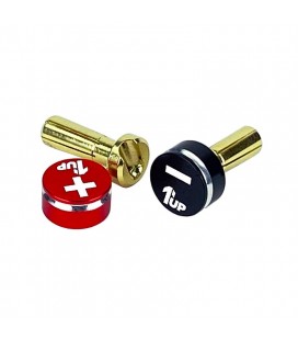 LOWPRO BULLET PLUG GRIPS RED/BLACK +4