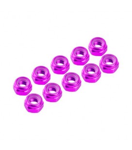 NUTS M3 NYLOC ALU. PINK (10)