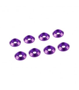 3MM ALUMINIUM CAP HEAD WASHER PURPLE (8)