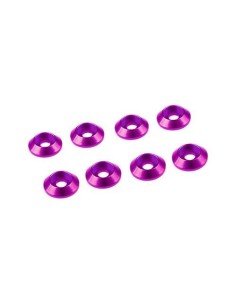 3MM ALUMINIUM CAP HEAD WASHER PINK (8)