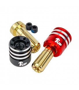 1UP RACING HEATSINK BULLET PLUGS 5MM (2)