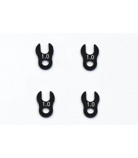 REVE D ALU CRAB SPACER 1.0MM (4 pcs)