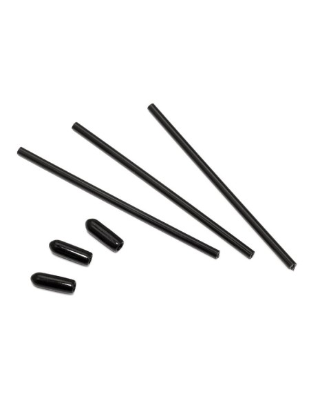 SHORT ANTENNA PIPE SET (80mm/3pcs/Black)