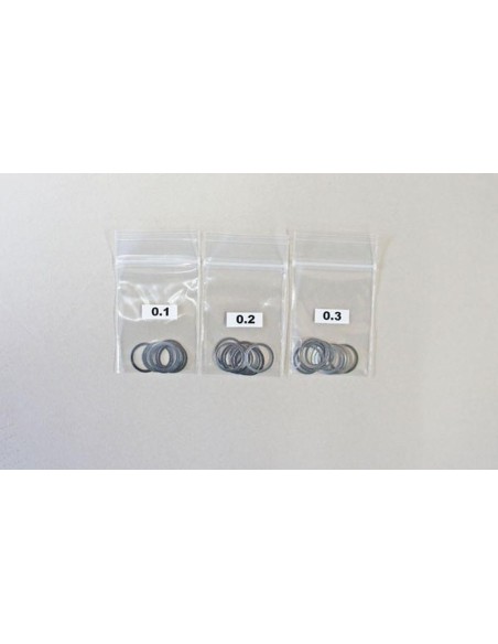 SHIM SET 12x15mm (0.1, 0.2, 0.3 Each 10)
