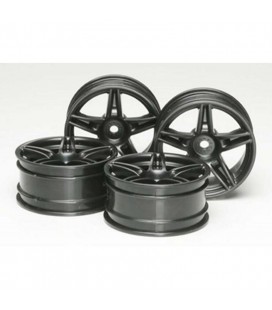 1:10 TWIN 5-SP WHEELS BLACK (4U) 26mm +4