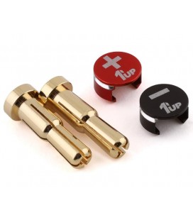 LOWPRO BULLET PLUG GRIPS RED/BLACK 4/5mm