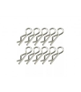 MR33 BODY CLIPS M SILVER (10U)