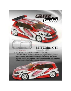 BLITZ MINI GTI 1/10 M-CHASSIS BODY 0,8MM