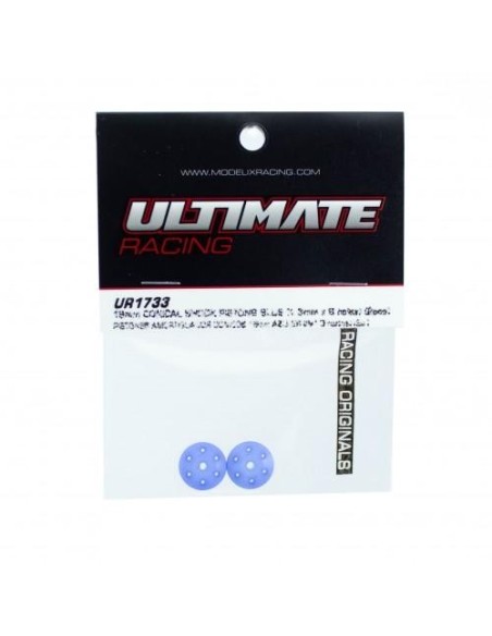 16MM CONICAL SHOCK PISTONS BLU (6x1.3mm)