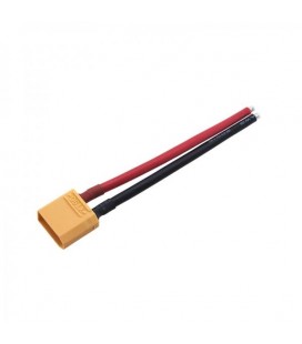 XT90 FEMALE PLUG WITH POWER WIRE 12AWG