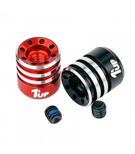 1UP LOWPRO BULLET PLUG GRIPS REDBLACK