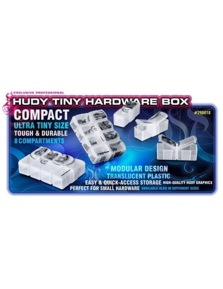 HUDY TINY HARDWARE BOX -8 COMPARTMENTS-
