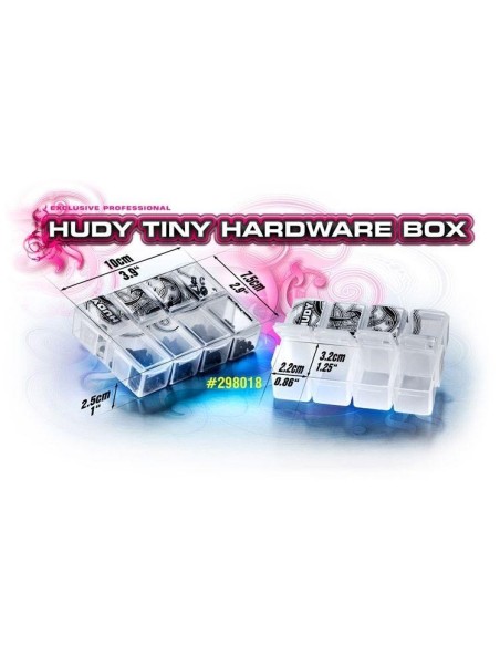 HUDY TINY HARDWARE BOX -8 COMPARTMENTS-