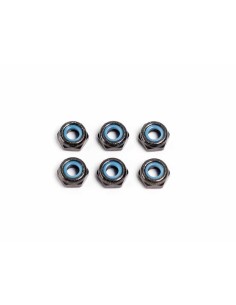 M3 NYLON NUT (Thin Type/Black/6pcs)
