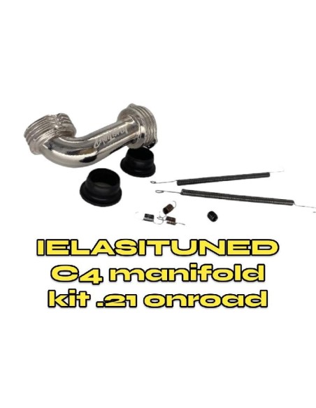 IELASITUNED MANIFOLD .21 RC4 1/8 ON ROAD