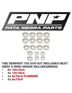 ABEC 9 BALL BEARING KIT SERPENT 750 EVO
