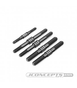 RC8B4 FIN TITANIUM TURNBUCKLE SET BLACK