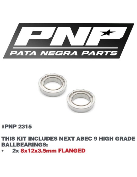 ABEC 9 BEARING SET 8x12x3mm FLANGED (2)