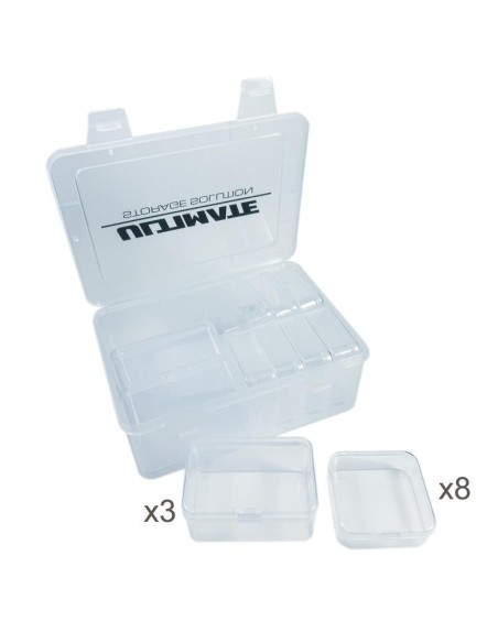 PLASTIC BOX W/3 BIG & 8 MED INNER BOXES