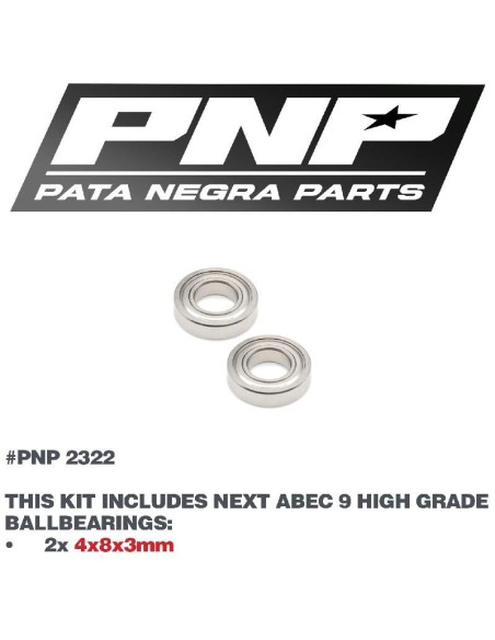 ABEC 9 BEARING SET 4x8x3mm (2 pcs)