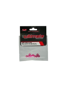 NUTS M3 NYLOC ALU. W/FLANGED PINK (10) 2