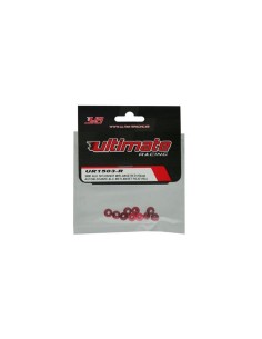 NUTS M3 NYLOC ALU. W/FLANGED RED (10) 2