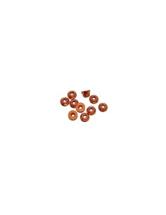 NUTS M3 NYLOC ALU. W/FLANGED ORANGE (10) 2