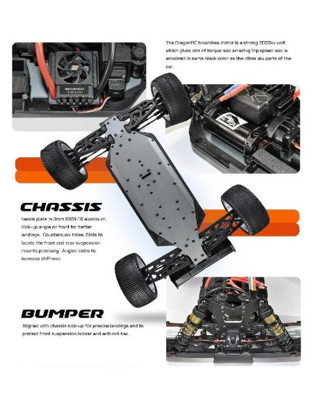 SERPENT SRX8 TRUGGY-E RTR 1/8 4WD RED