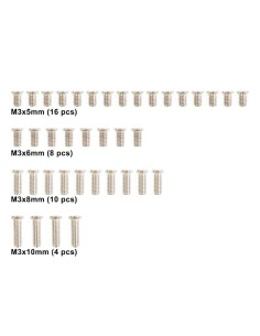 M3 STAINLESS THIN FLAT HEAD SCREW SET  2