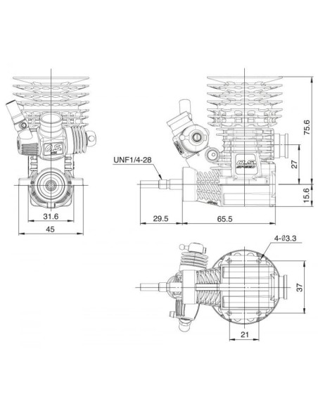 OS SPEED R2106 ON ROAD ENGINE PBI
